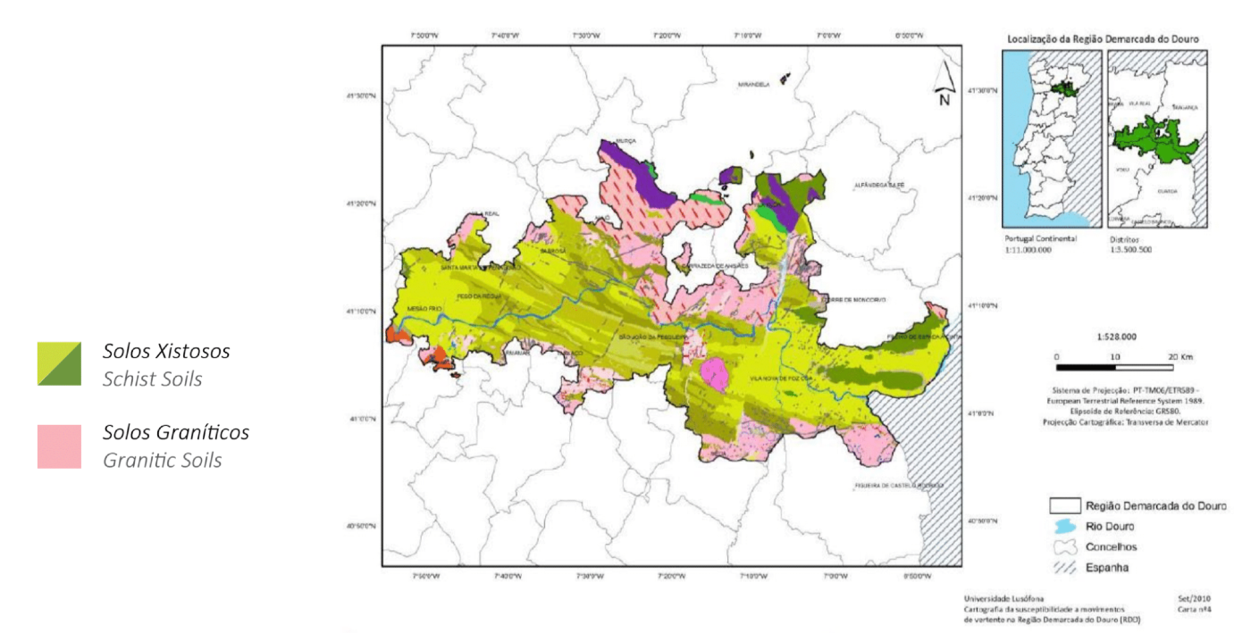Mapa de solos da região do Douro, Maçanita Vinhos